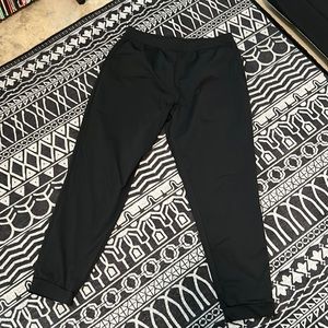 Uniqlo drawstring joggers, black, size Large